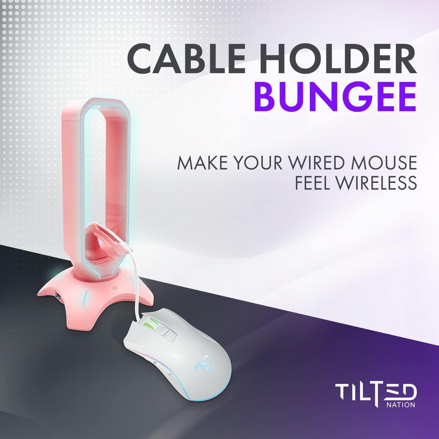 Pink RGB Headset Stand