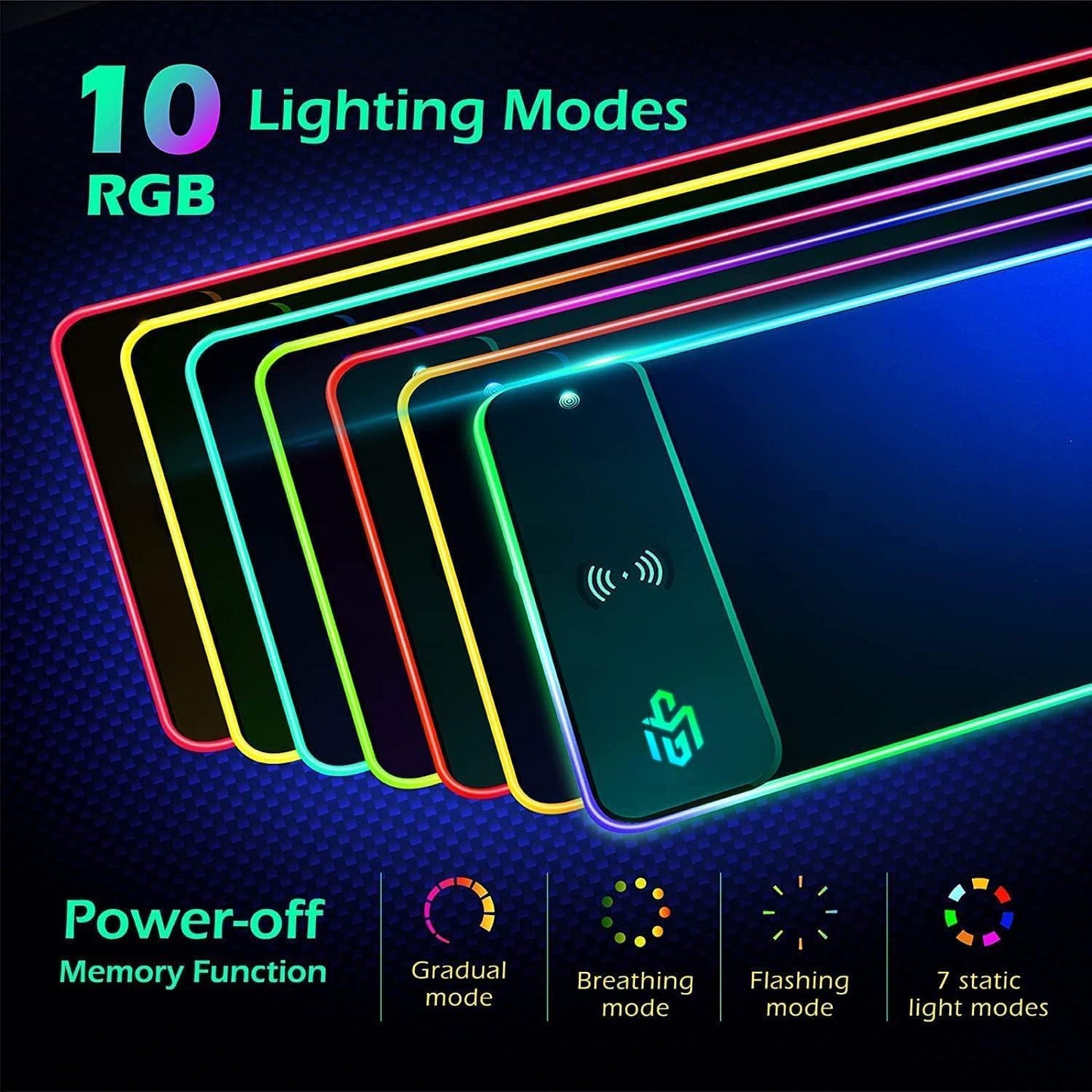RGB Wireless Charging Gaming Mouse Pad