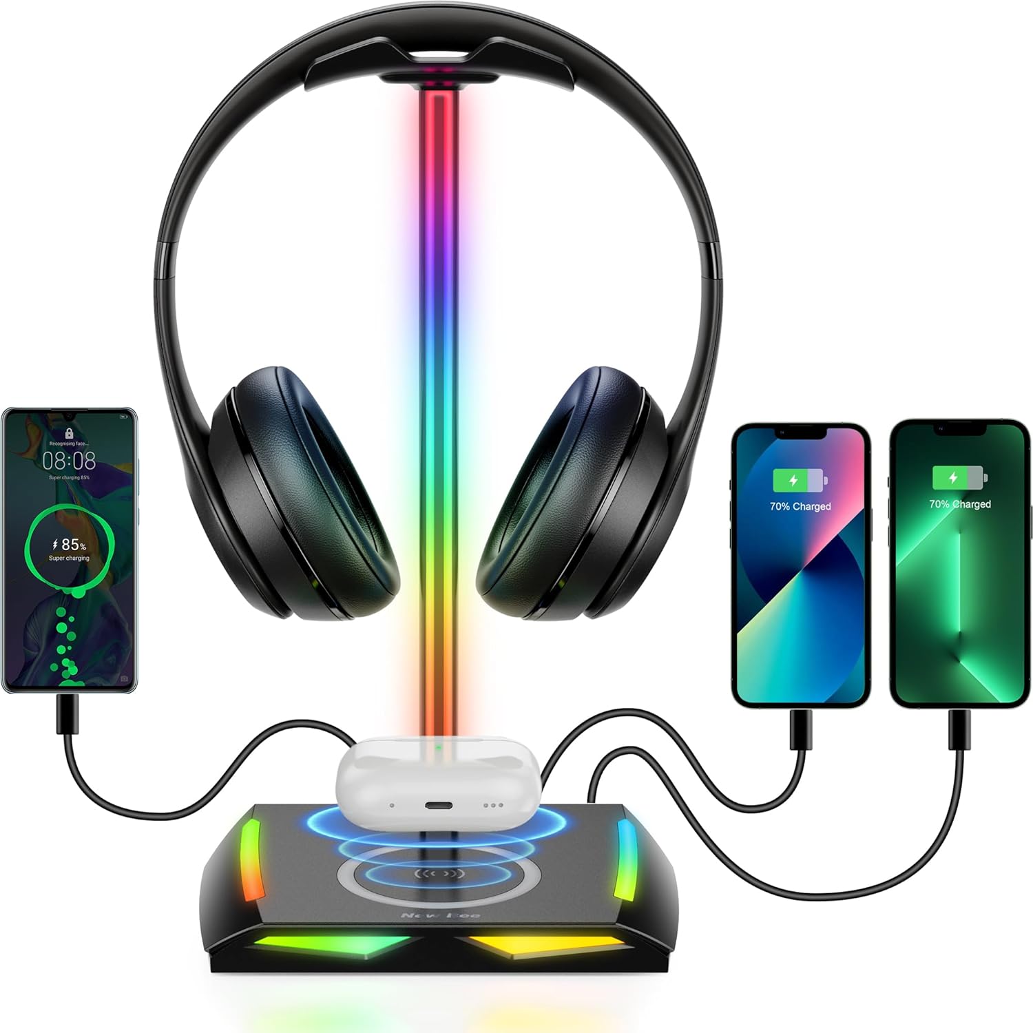 New Bee RGB Headphone Stand